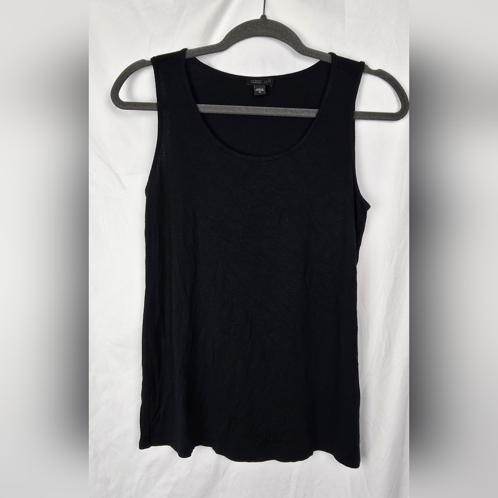 J. Jill Wearever Collection Quiet Luxury Black Minimalist Tank Top Women’s sz XS